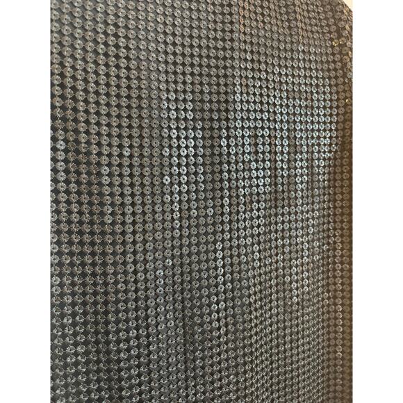 Etcetera Sequin Shirt Shift Party Dress Collared Button Up Size 4 - Picture 2 of 7